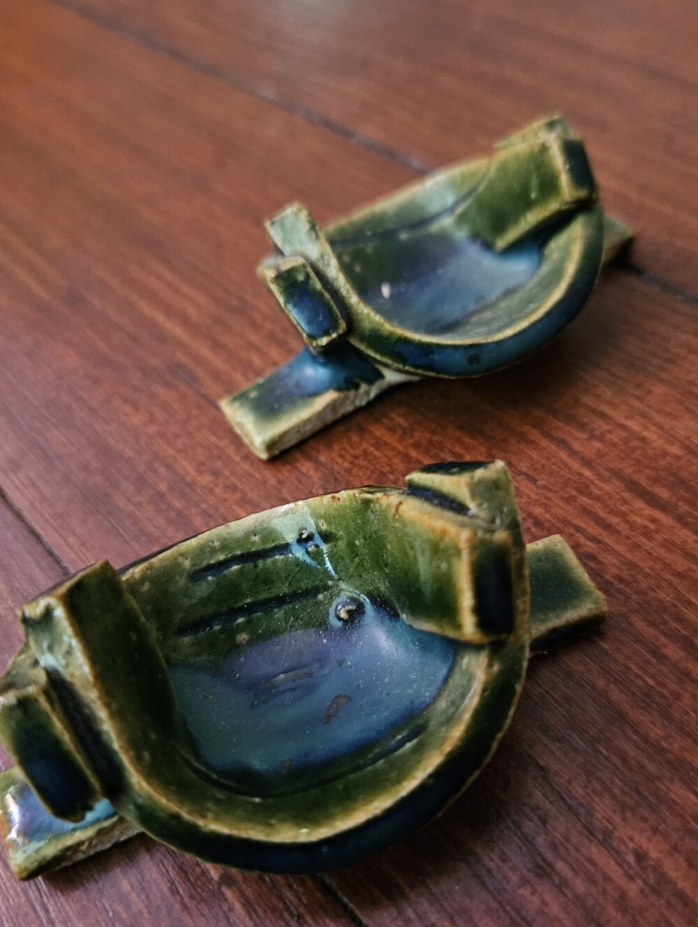 Set of 2 * Handmade Ceramic CHOPSTICK HOLDERS * Place Setting